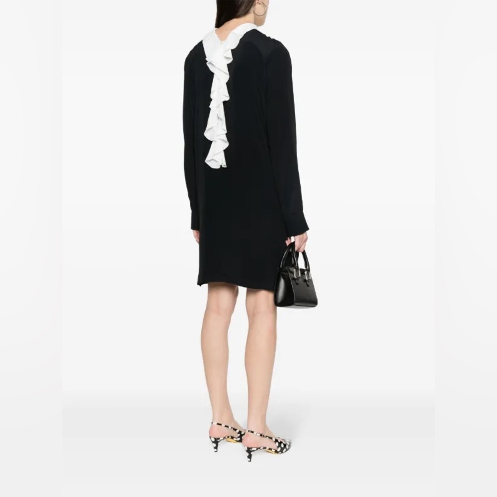 NWT Women’s Nº21 Ruffle Back Black Midi Dress - Size 40/ US 8
